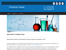 Tablet Screenshot of chemietrade.com